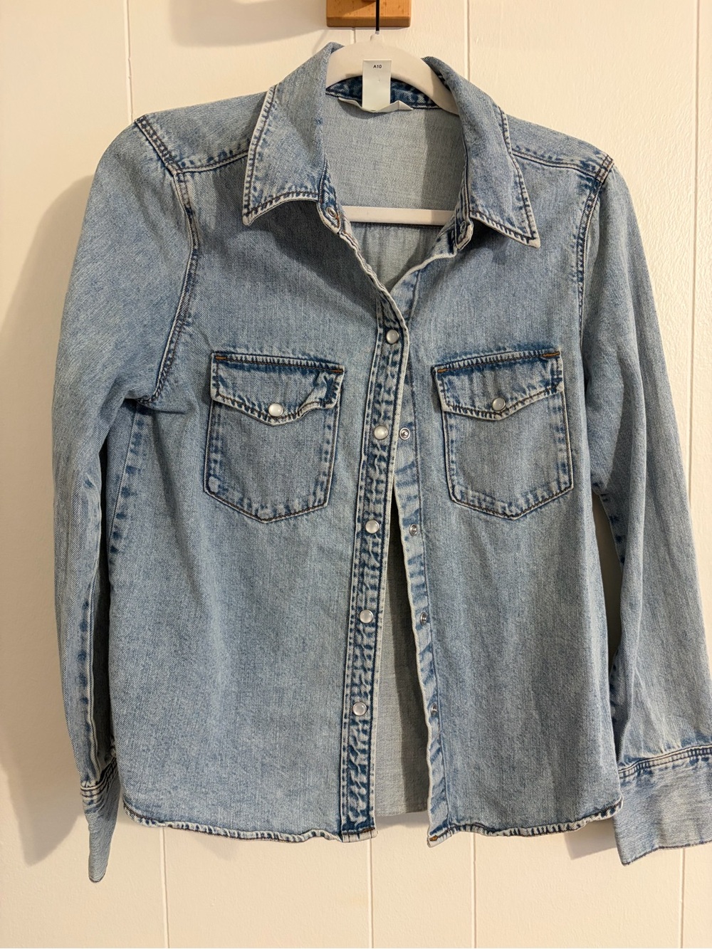 H&M Light Blue Denim Shirt Jacket